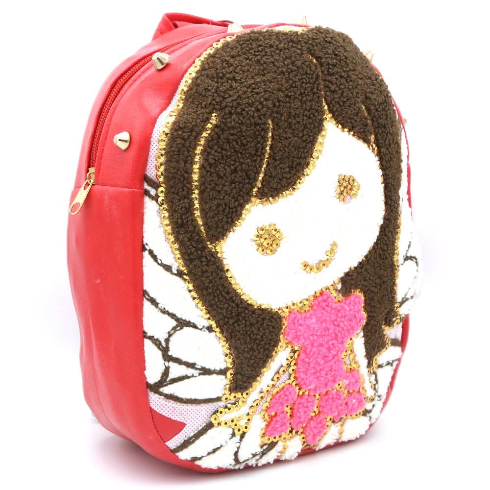 Girls Backpack (7572B) - Red, Kids, School And Laptop Bags, Chase Value, Chase Value