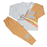 Boys Full Sleeves Suit - Grey Brown, Kids, Boys Sets And Suits, Chase Value, Chase Value