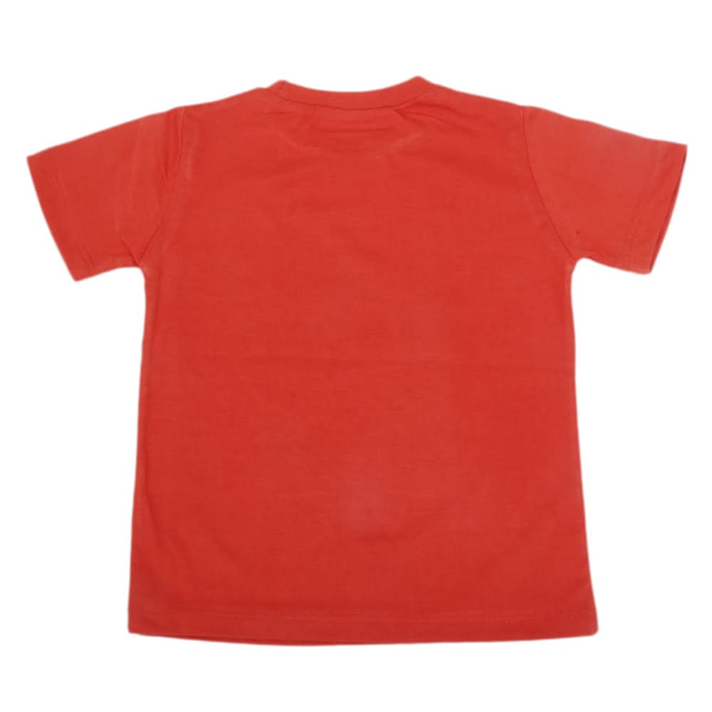 Boys Printed Half Sleeves T-Shirt 4751 - Rust, Kids, Boys T-Shirts, Chase Value, Chase Value