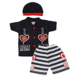 Newborn Boys Half Sleeves Suit - Navy Blue, Newborn Boys Sets & Suits, Chase Value, Chase Value