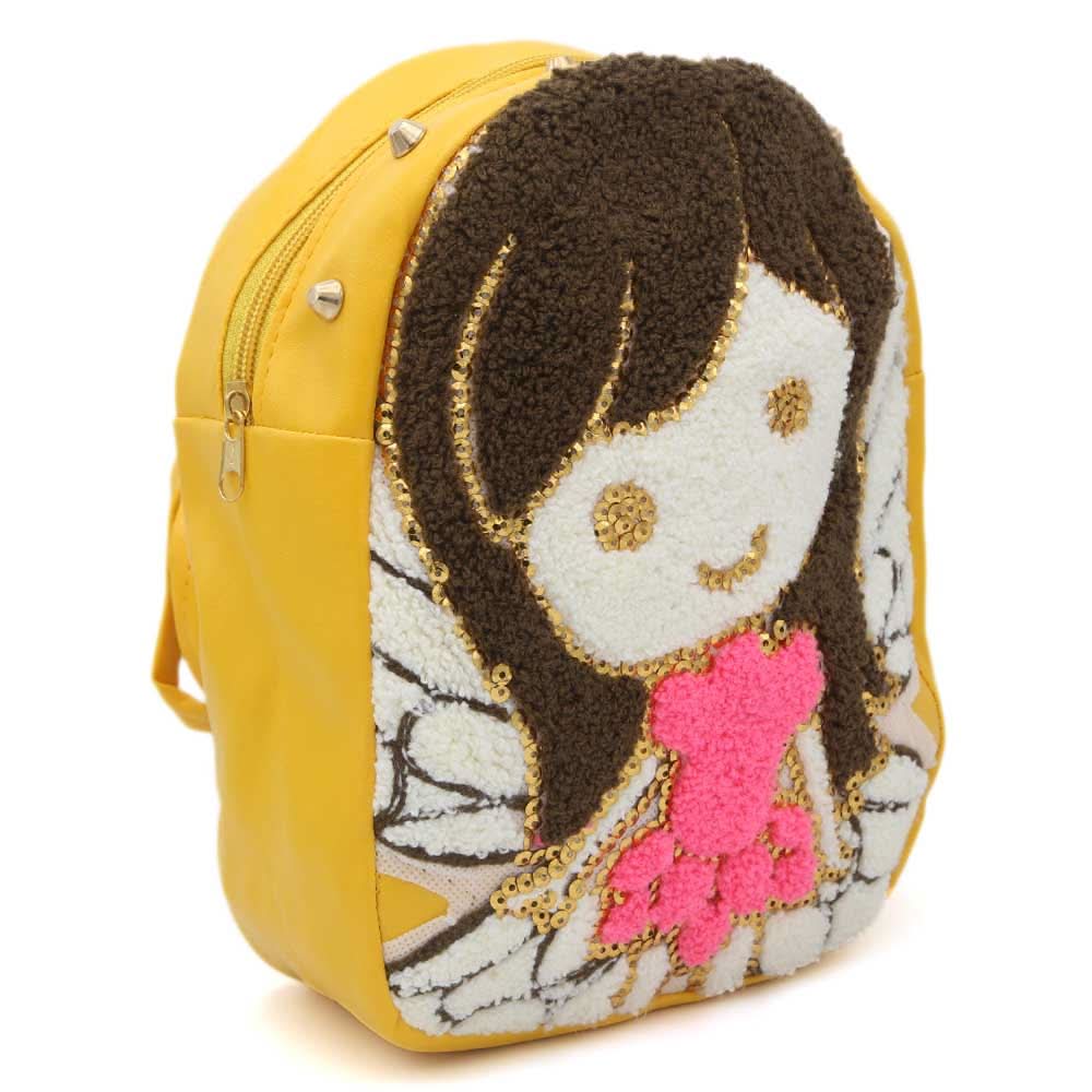 Girls backpack 7572B - Yellow, Kids, Kids Bags, Chase Value, Chase Value