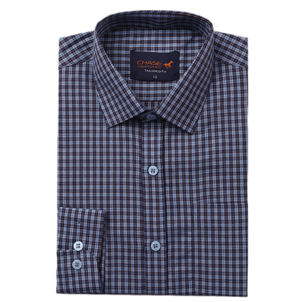 Men's Formal Shirt - Blue, Men, Shirts, Chase Value, Chase Value
