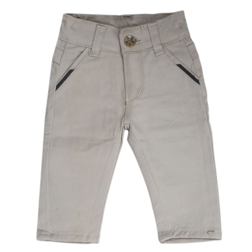 Newborn Boys Cotton Pant - Light Grey, Kids, Newborn Boys Shorts And Pants, Chase Value, Chase Value