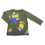 Boys Full Sleeves T-Shirt - Olive Green, Kids, Boys T-Shirts, Chase Value, Chase Value