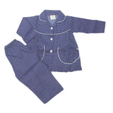 Girl's Full Sleeves Night Suit - Navy Blue, Kids, Girls Sets And Suits, Chase Value, Chase Value