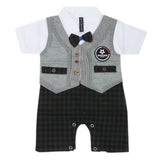 Newborn Boys Half Sleeves Romper - Olive Green, Kids, NB Boys Rompers, Chase Value, Chase Value