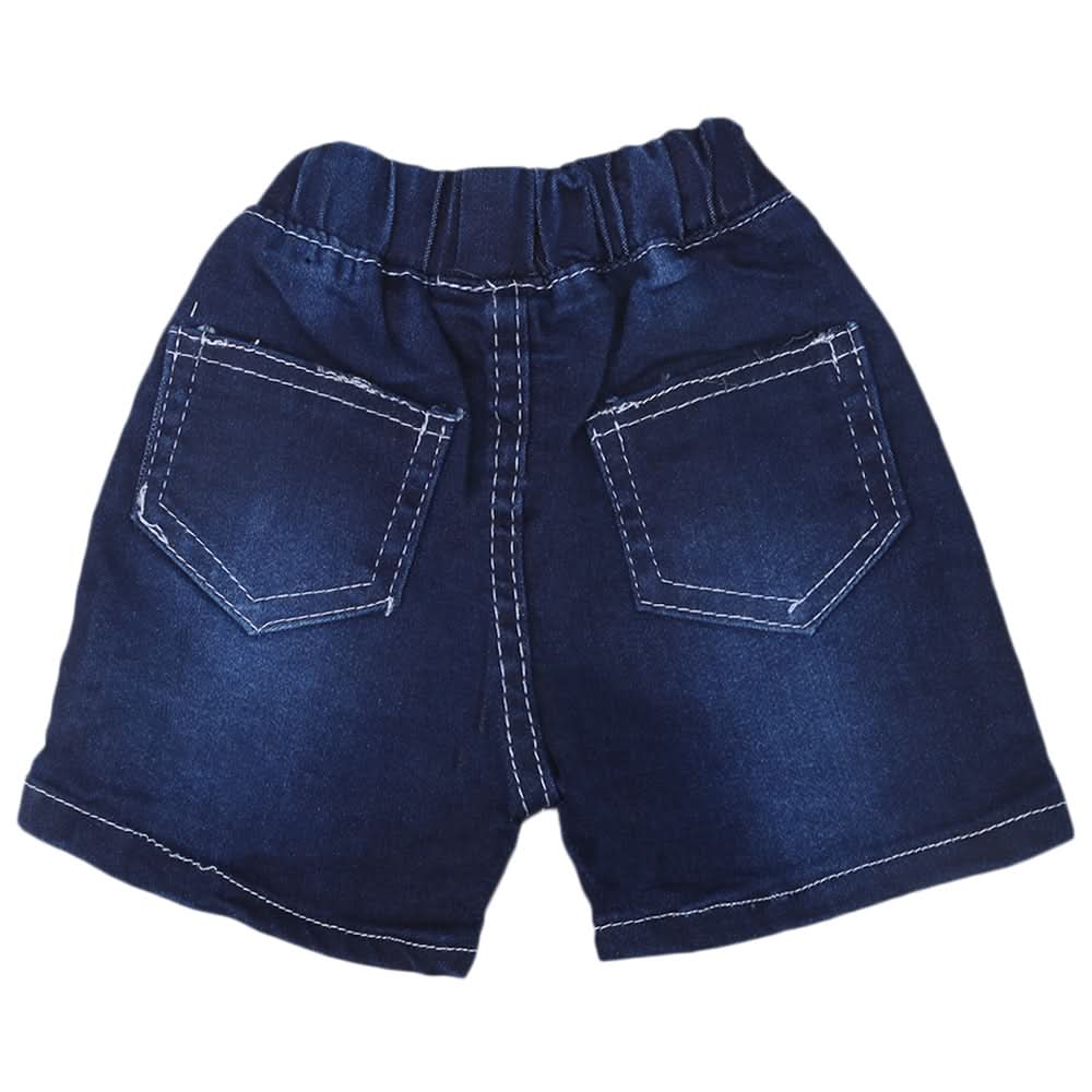 Newborn Boys Denim Short - Dark Blue, Kids, Newborn Boys Shorts And Pants, Chase Value, Chase Value