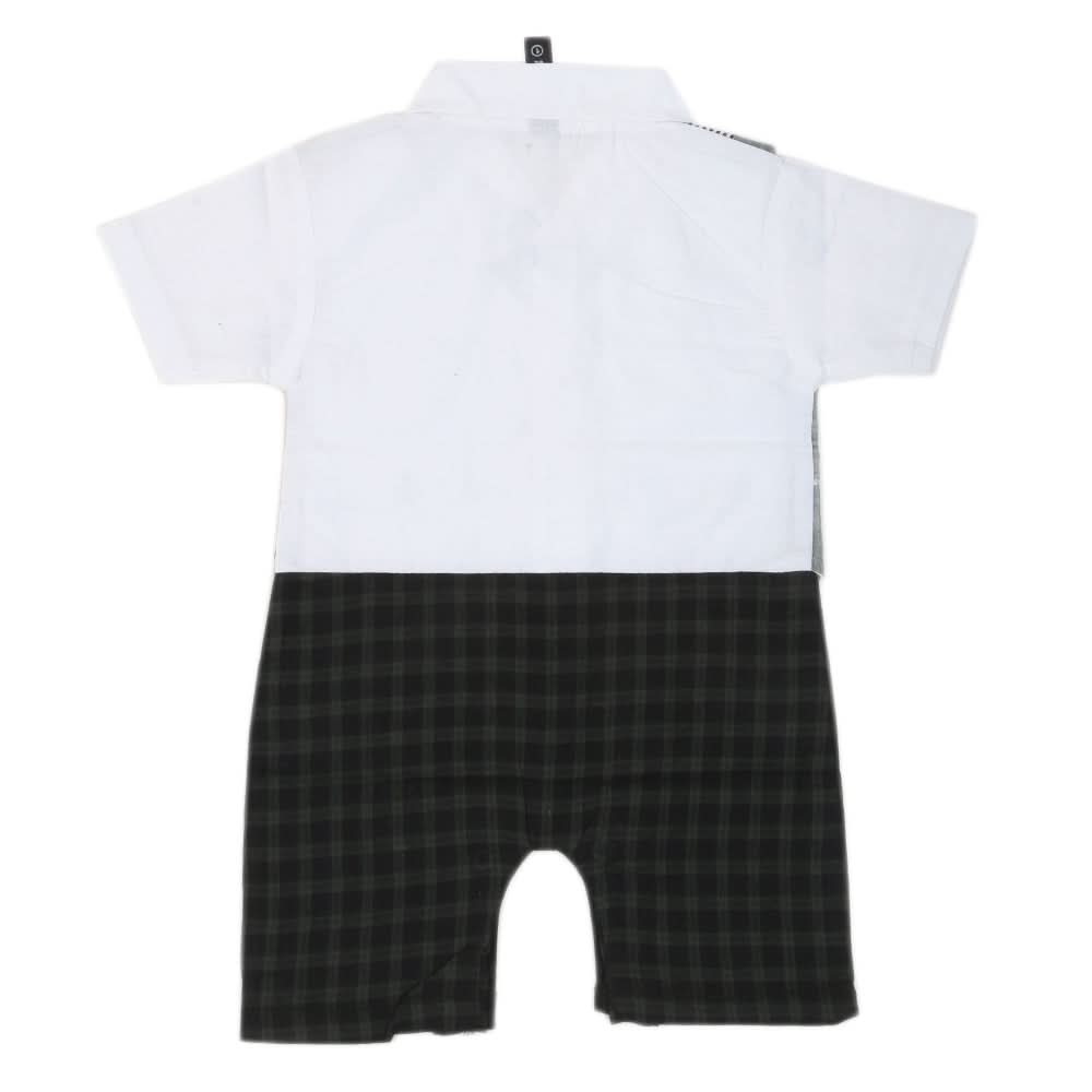 Newborn Boys Half Sleeves Romper - Olive Green, Kids, NB Boys Rompers, Chase Value, Chase Value