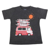 Boys Printed Half Sleeves T-Shirt 4740 - Dark Grey, Kids, Boys T-Shirts, Chase Value, Chase Value