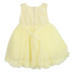 Girls Fancy Frock - Yellow, Girls Frocks, Chase Value, Chase Value