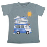 Boys Printed Half Sleeves T-Shirt 4740 - Steel Grey, Kids, Boys T-Shirts, Chase Value, Chase Value