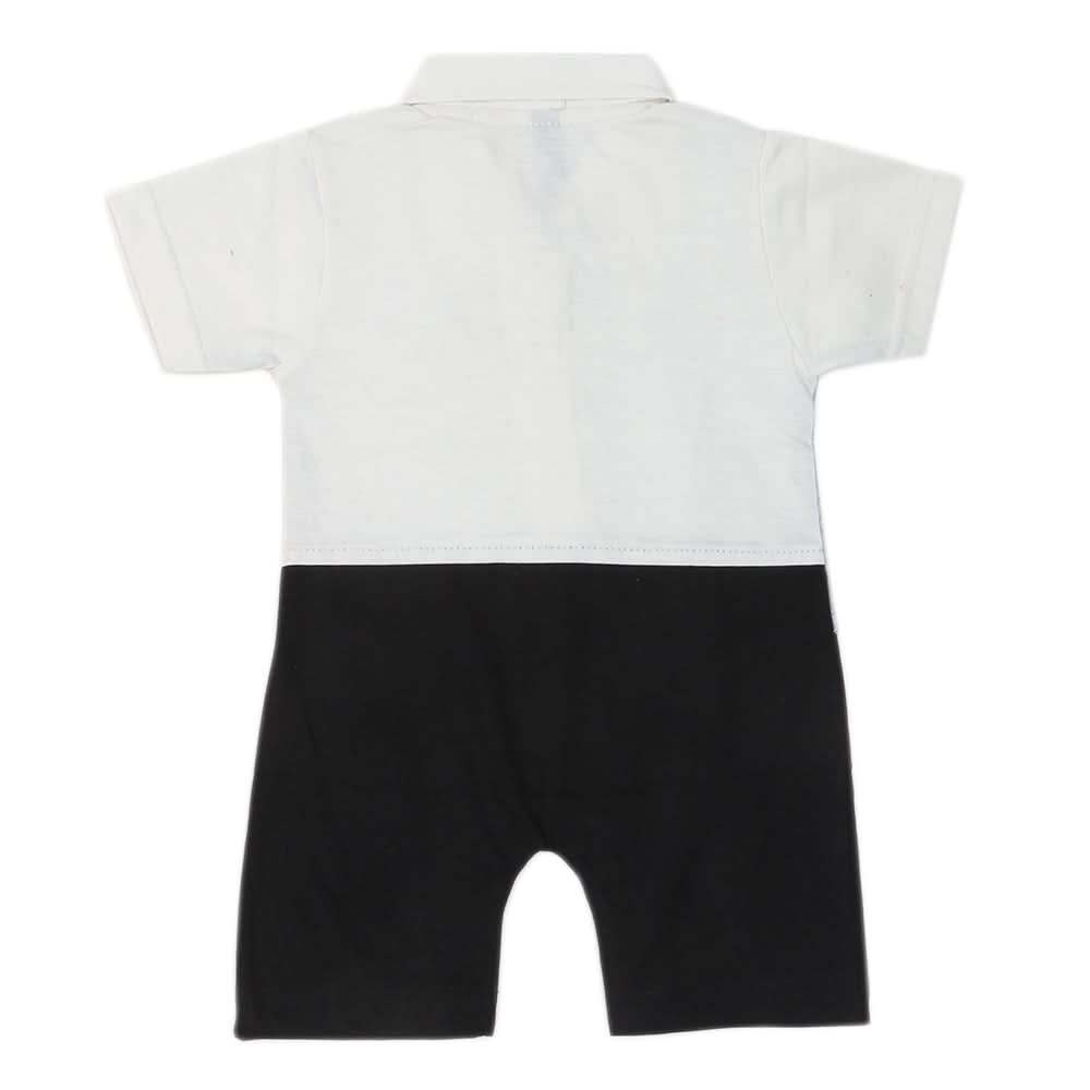 Newborn Boys Half Sleeves Romper - Grey, Kids, NB Boys Rompers, Chase Value, Chase Value