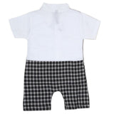 Newborn Boys Half Sleeves Romper - Grey, Kids, NB Boys Rompers, Chase Value, Chase Value