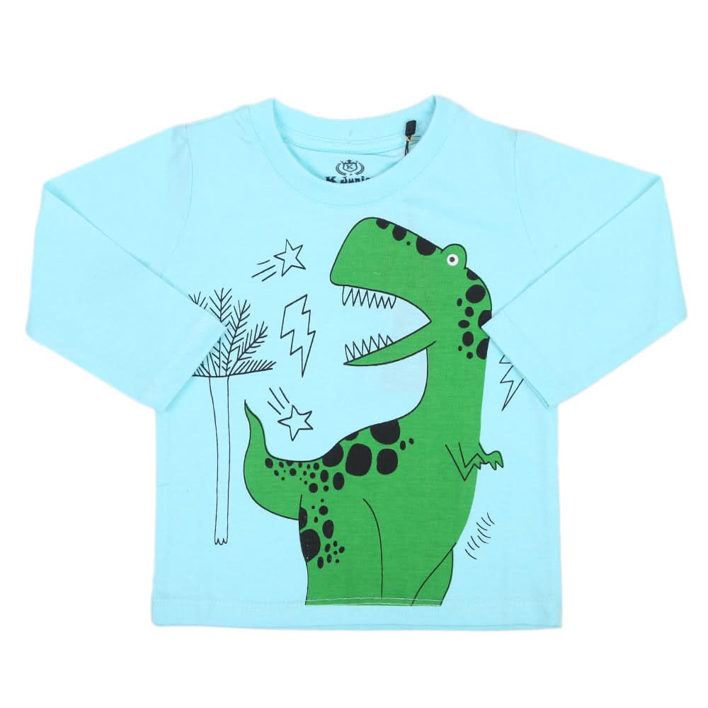 Boys Full Sleeves Jersey T-Shirt - Light Blue, Kids, Boys T-Shirts, Chase Value, Chase Value