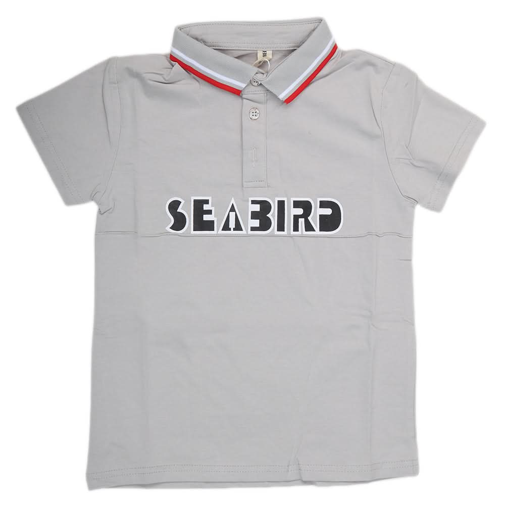 Boys Half Sleeves Polo T-Shirt - Grey, Kids, Boys T-Shirts, Chase Value, Chase Value
