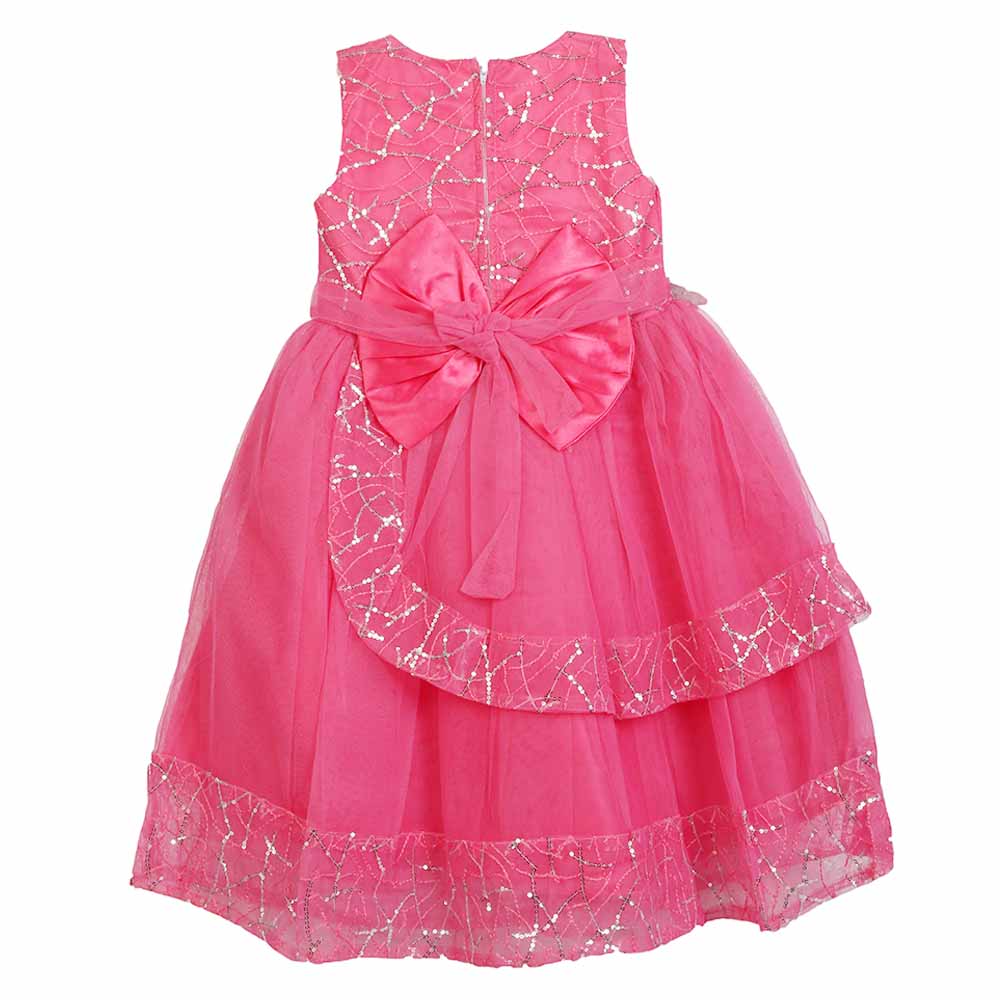 Girls Fancy Frock - Pink, Girls Frocks, Chase Value, Chase Value