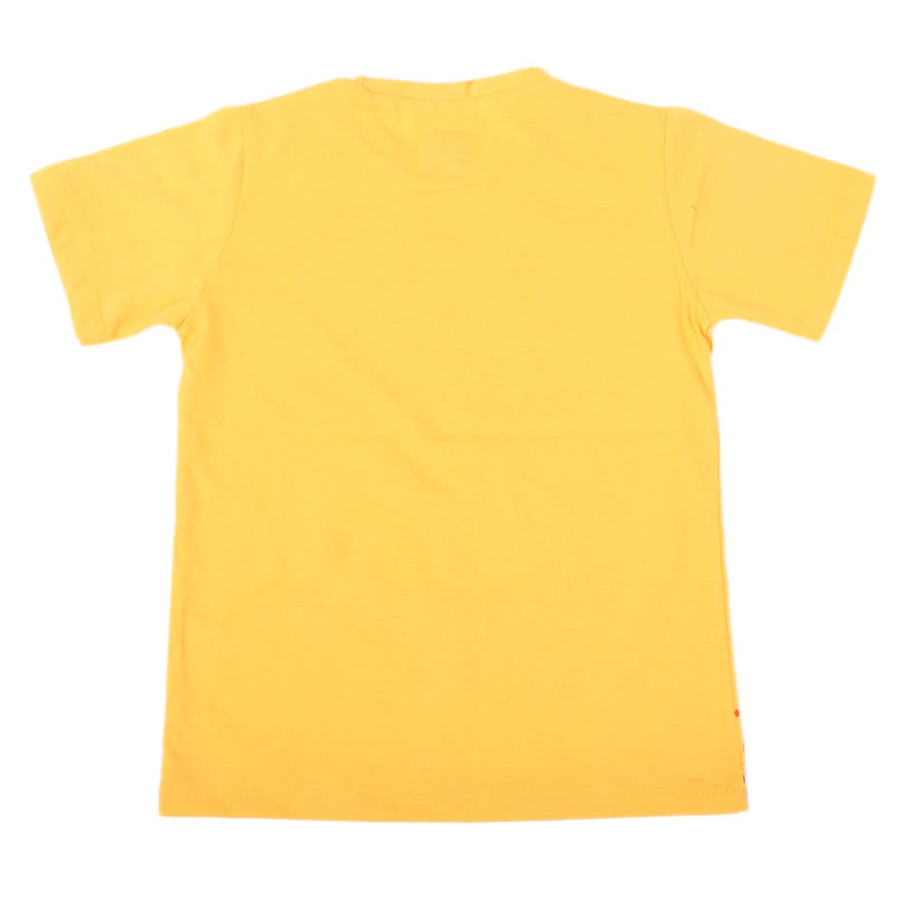 Boys Half Sleeves Jersey T-Shirt - yellow, Kids, Boys T-Shirts, Chase Value, Chase Value
