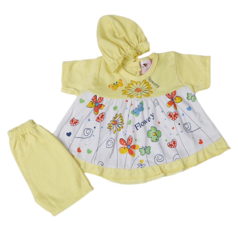 Newborn Girls Suit - Lemon, Newborn Girls Sets & Suits, Chase Value, Chase Value