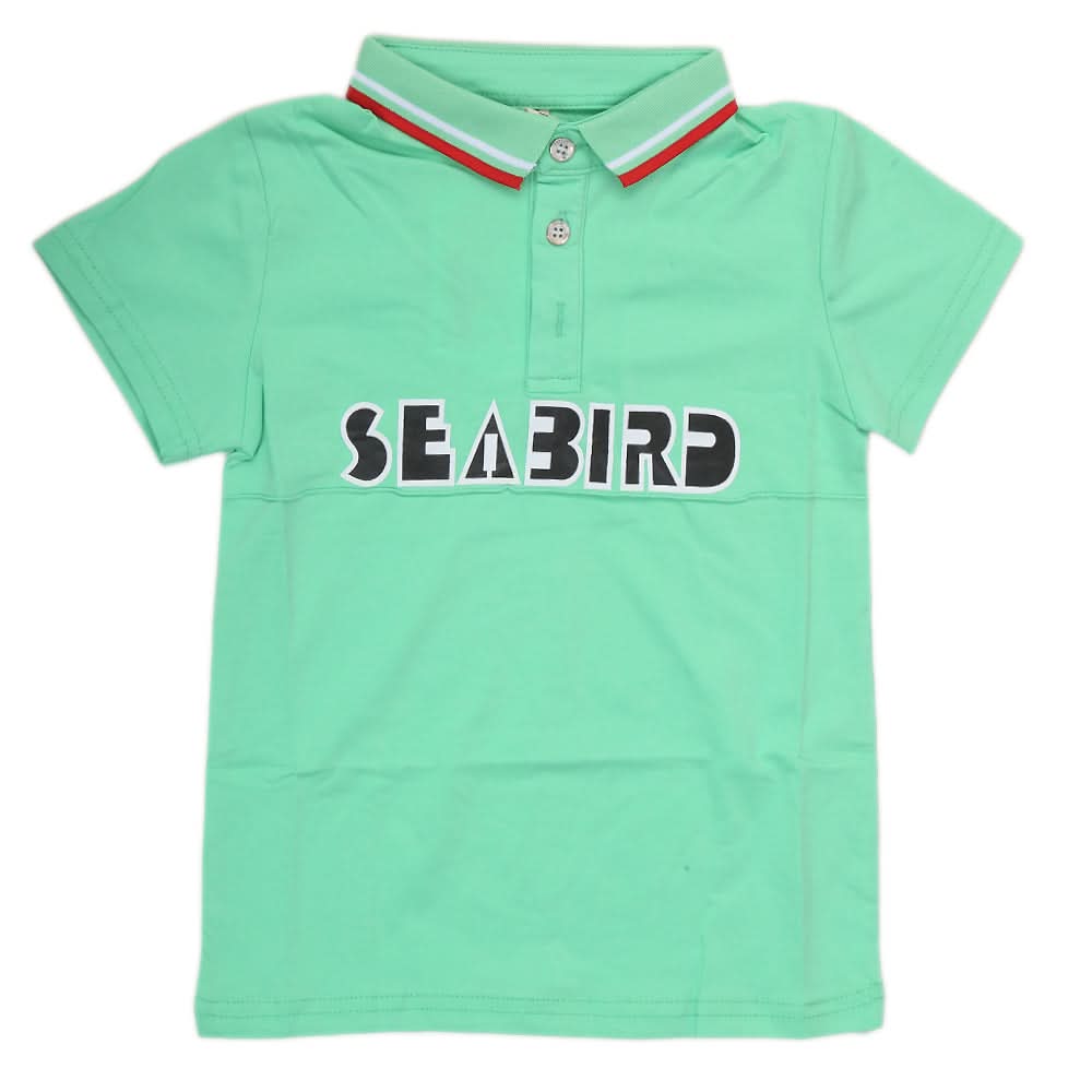 Boys Half Sleeves Polo T-Shirt - Green, Kids, Boys T-Shirts, Chase Value, Chase Value