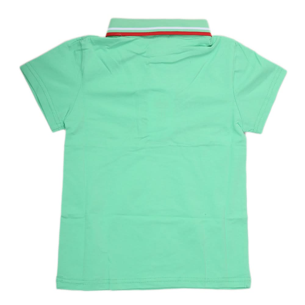 Boys Half Sleeves Polo T-Shirt - Green, Kids, Boys T-Shirts, Chase Value, Chase Value