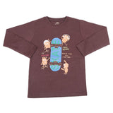 Boys Full Sleeves T-Shirt - Brown, Kids, Boys T-Shirts, Chase Value, Chase Value