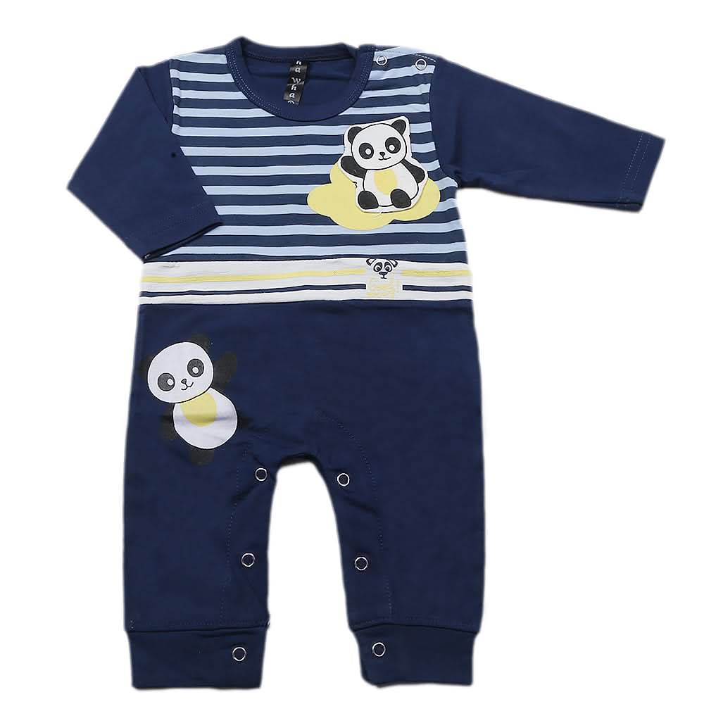 Newborn Boys Full Sleeves Romper - Navy Blue, Kids, Newborn Boys Rompers, Chase Value, Chase Value