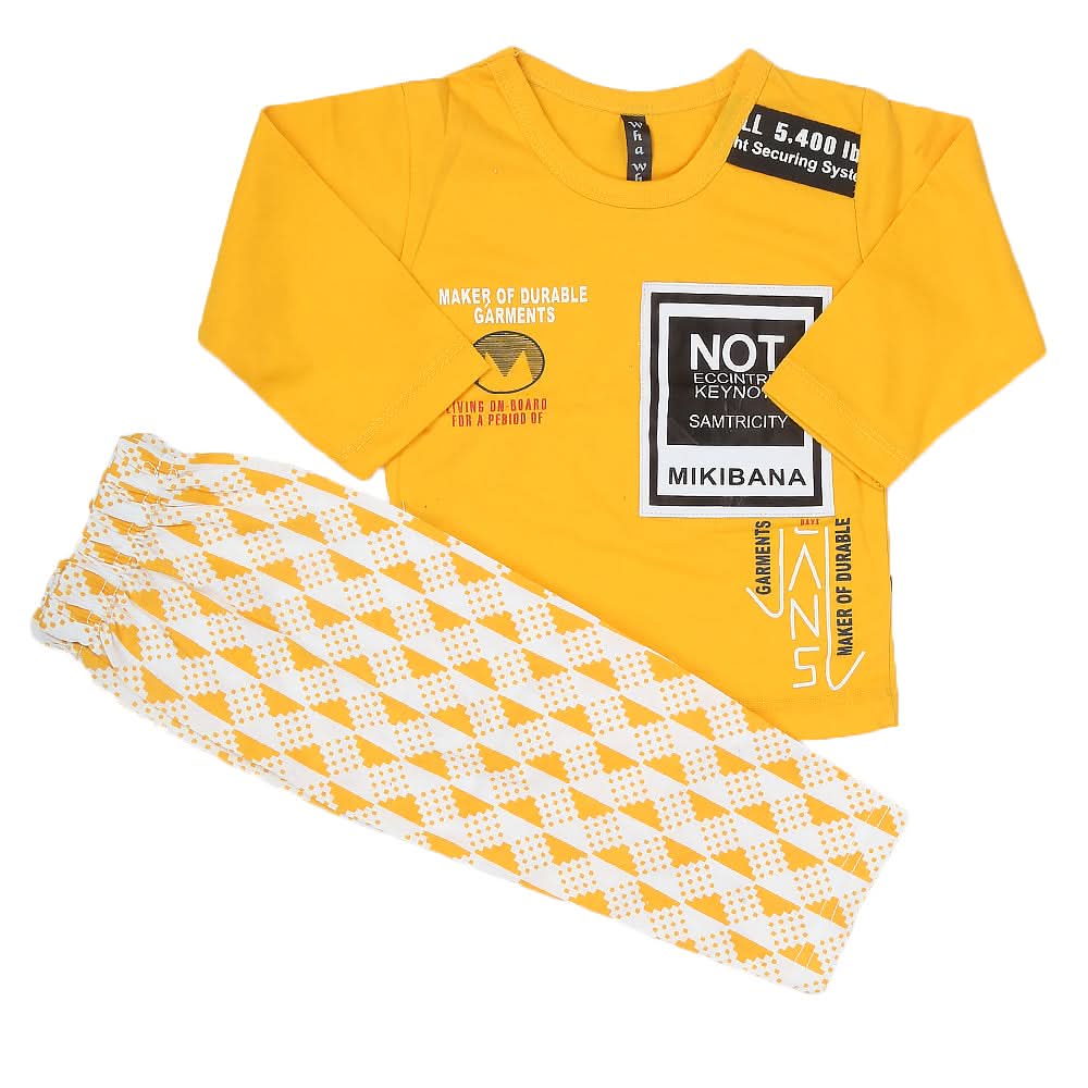 Boys Full Sleeves Suit - Yellow, Kids, Boys Sets And Suits, Chase Value, Chase Value