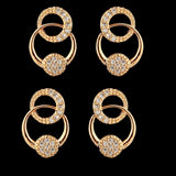 Women's Ear Tops 2 Pcs - Golden, Women, Earrings & Tops, Chase Value, Chase Value