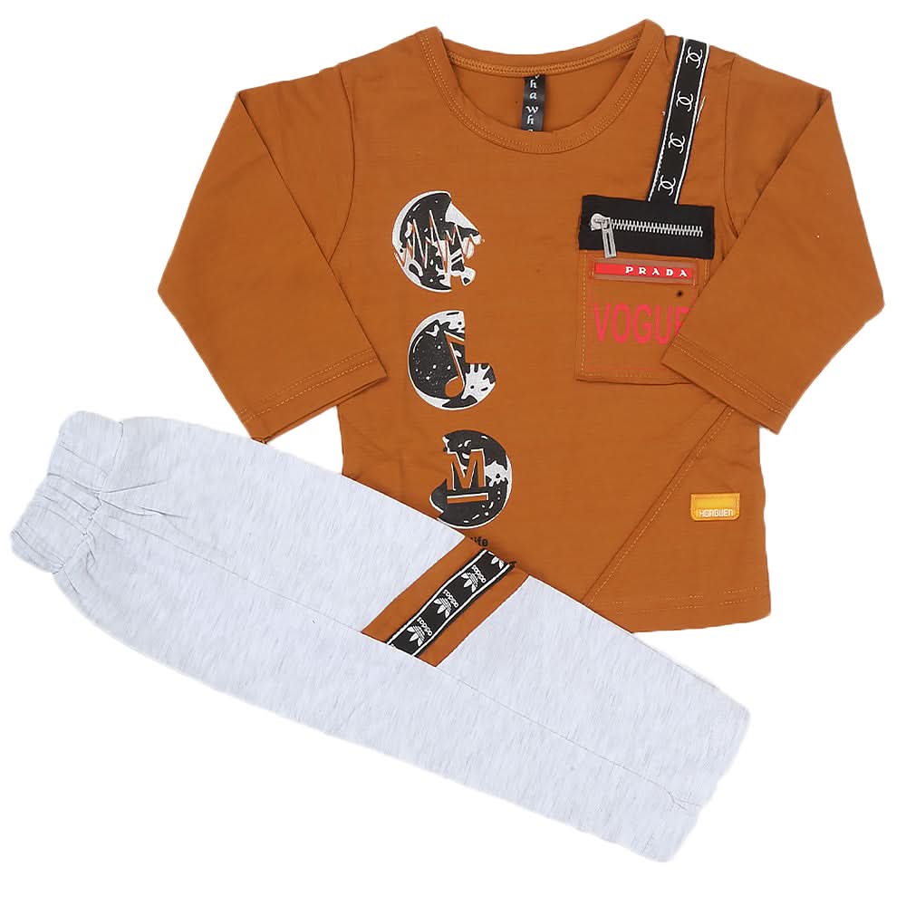 Boys Full Sleeves Suit - Brown, Kids, Boys Sets And Suits, Chase Value, Chase Value