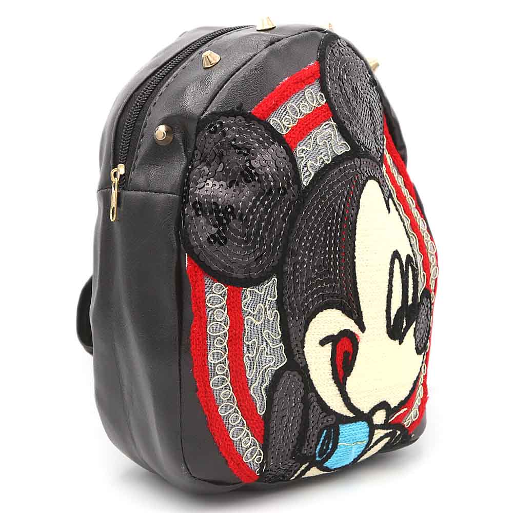 Girls Backpack (7572D) - Black, Kids, School And Laptop Bags, Chase Value, Chase Value