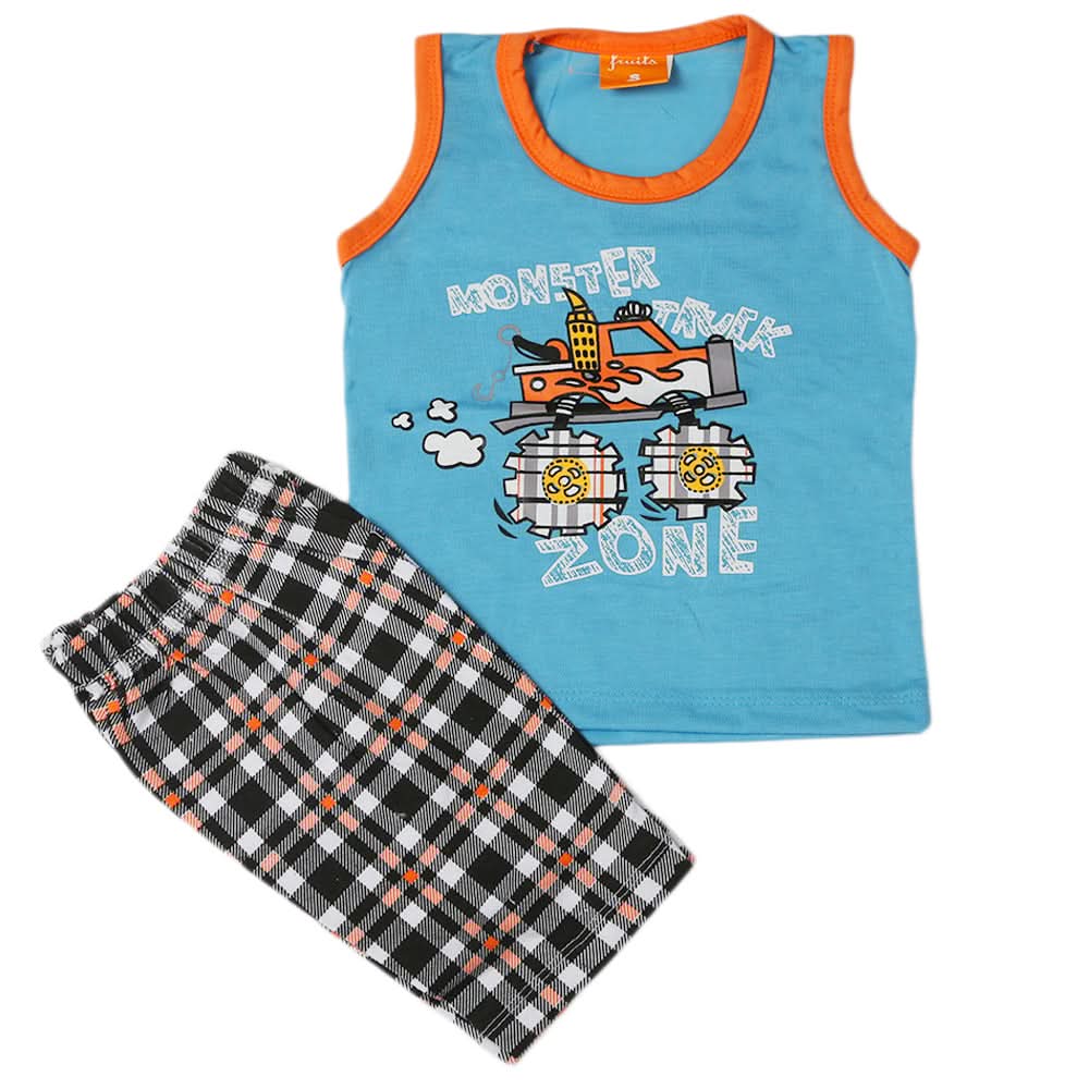 Boys Sando Suit - Sky Blue, Kids, Boys Sets And Suits, Chase Value, Chase Value