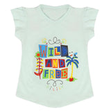 Girls Half Sleeves T-Shirt - Light Green, Girls T-Shirts, Chase Value, Chase Value