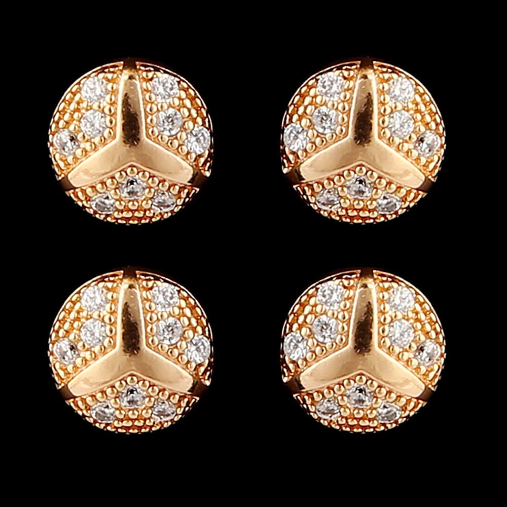 Women's Ear Tops 2 Pcs - Golden, Women, Earrings & Tops, Chase Value, Chase Value