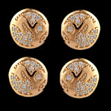 Women's Ear Tops 2 Pcs - Golden, Women, Earrings & Tops, Chase Value, Chase Value
