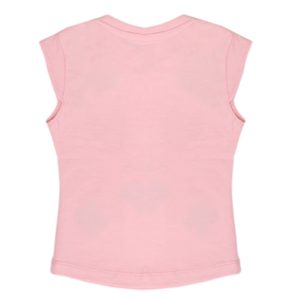 Girls Half Sleeves T-Shirt - Pink, Girls T-Shirts, Chase Value, Chase Value