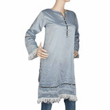 Women's Plain Kurti - Grey, Women, Ready Kurtis, Chase Value, Chase Value
