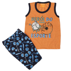 Boys Sando Suit - Peach, Kids, Boys Sets And Suits, Chase Value, Chase Value