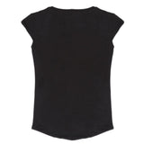 Girls Half Sleeves T-Shirt - Black, Girls T-Shirts, Chase Value, Chase Value