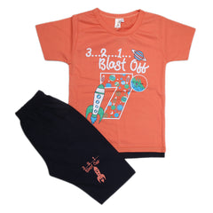 Boys Half Sleeves Suit - Orange, Kids, Boys Sets And Suits, Chase Value, Chase Value