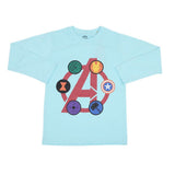 Boys Full Sleeves T-Shirt - Light Blue, Kids, Boys T-Shirts, Chase Value, Chase Value