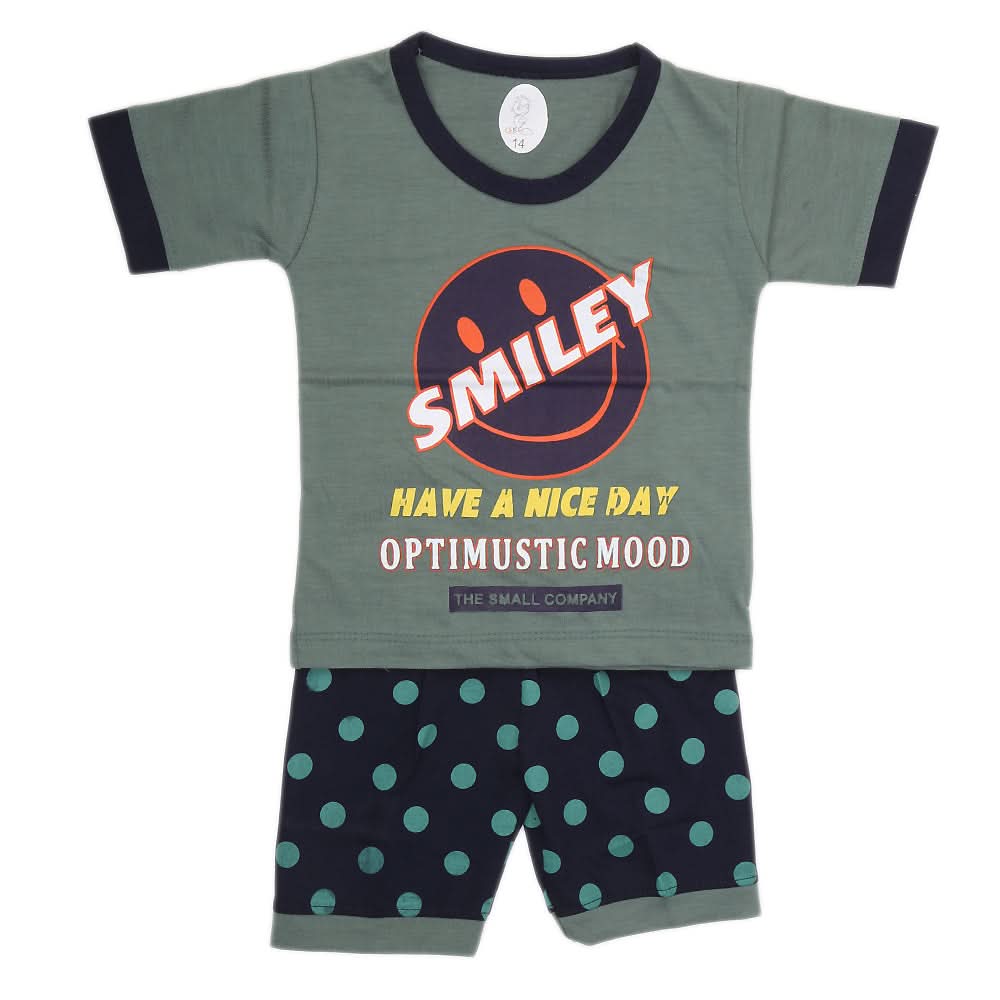 Boys Half Sleeves Suit - Green, Kids, Boys Sets And Suits, Chase Value, Chase Value