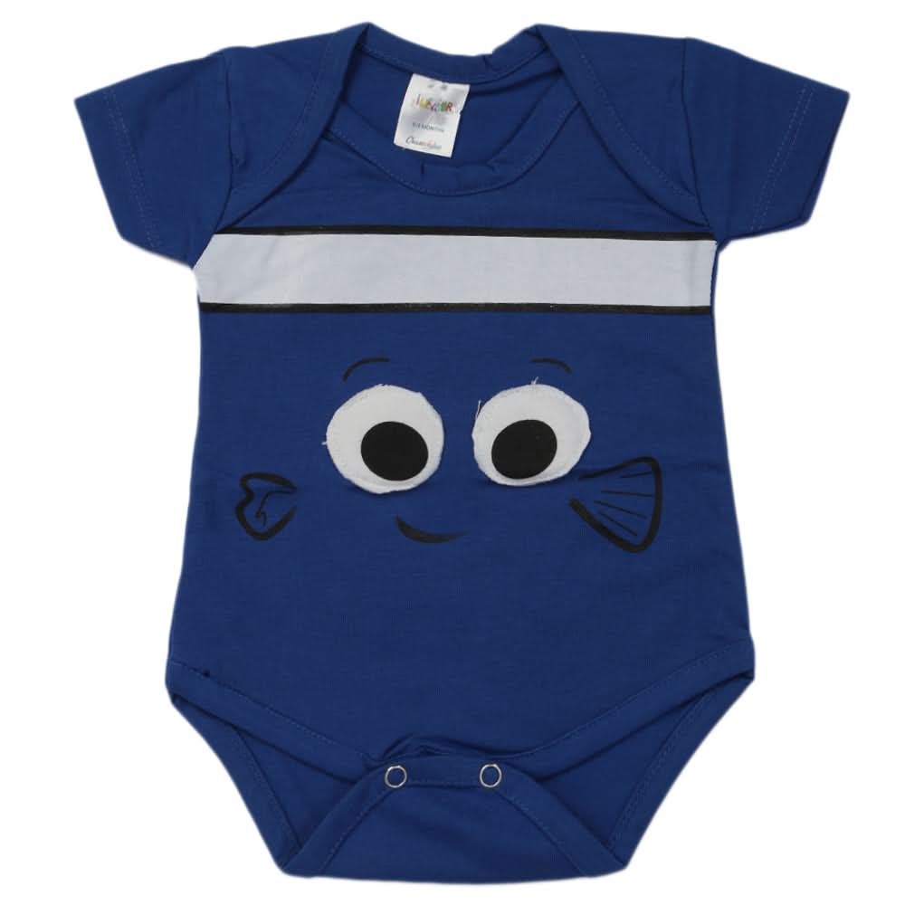 Newborn Boys Half Sleeves Romper - Royal Blue, Kids, Newborn Boys Rompers, Chase Value, Chase Value