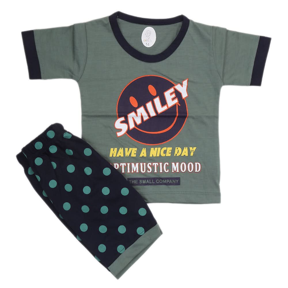 Boys Half Sleeves Suit - Green, Kids, Boys Sets And Suits, Chase Value, Chase Value
