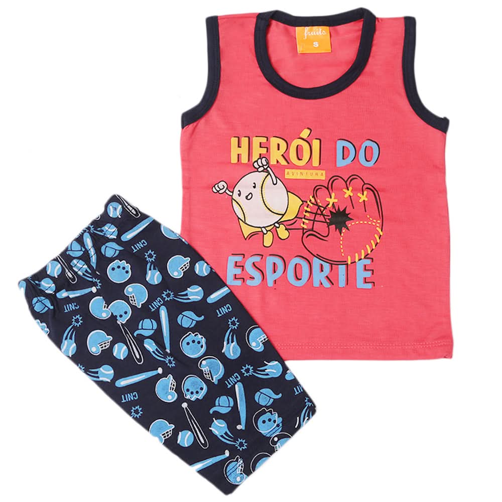 Boys Sando Suit - Pink, Kids, Boys Sets And Suits, Chase Value, Chase Value
