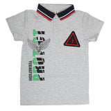 Boys Half Sleeves Polo T-Shirt - Grey, Kids, Boys T-Shirts, Chase Value, Chase Value