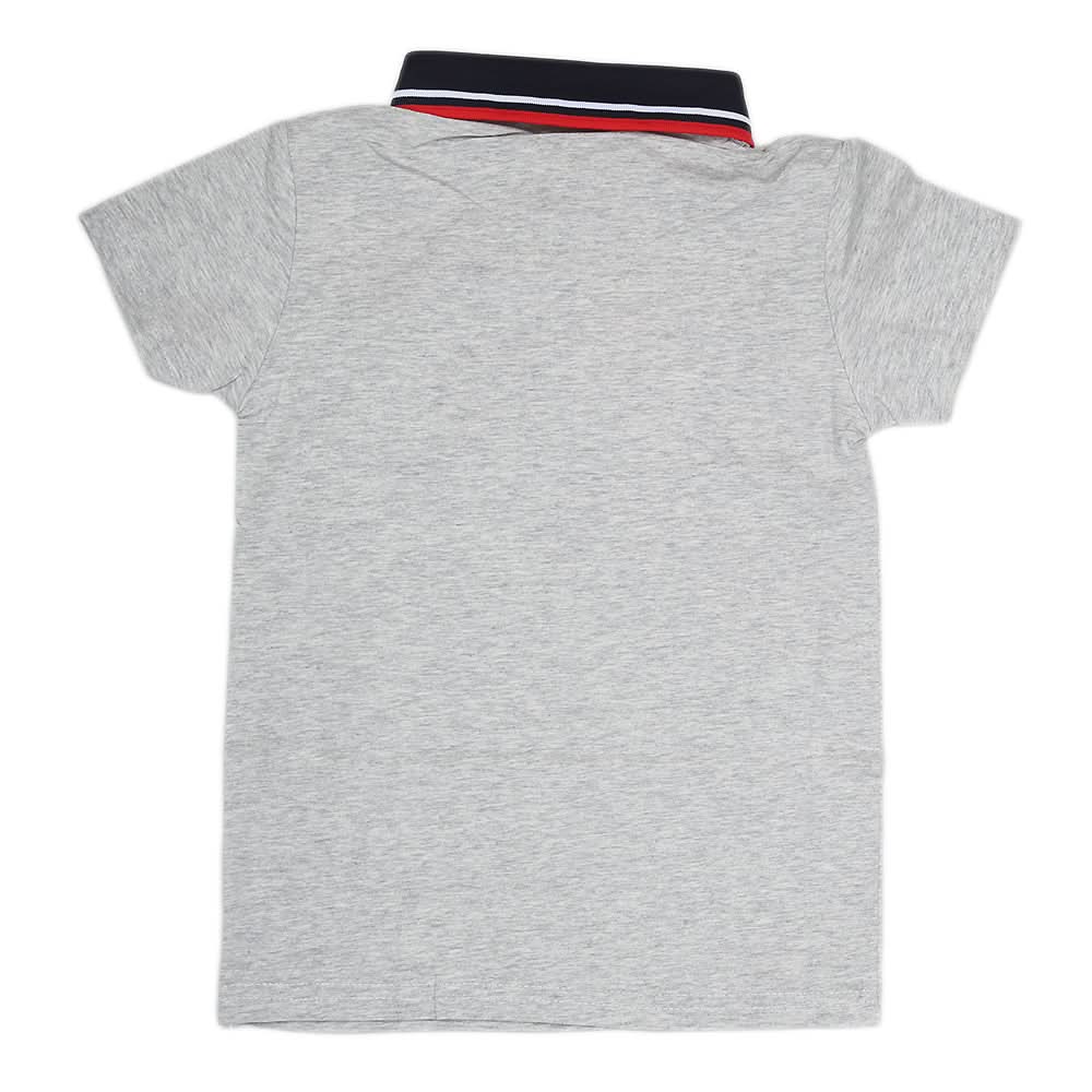 Boys Half Sleeves Polo T-Shirt - Grey, Kids, Boys T-Shirts, Chase Value, Chase Value