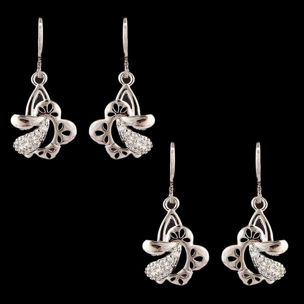 Women's Earrings 2 Pcs - Silver, Women, Earrings & Tops, Chase Value, Chase Value