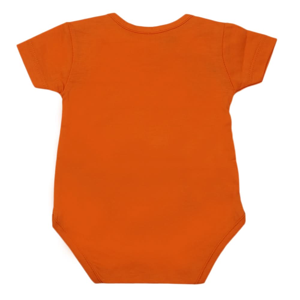 Newborn Boys Half Sleeves Romper - Orange, Kids, Newborn Boys Rompers, Chase Value, Chase Value