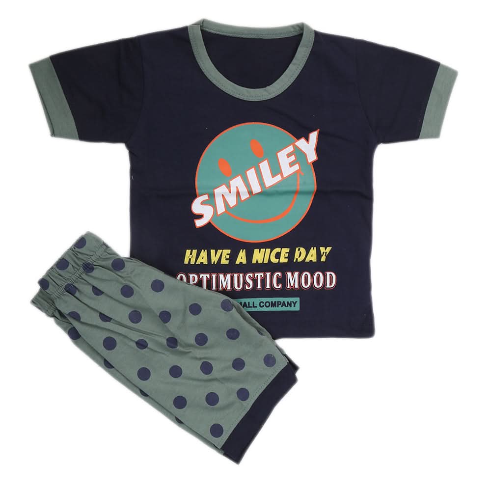 Boys Half Sleeves Suit - Navy Blue, Kids, Boys Sets And Suits, Chase Value, Chase Value