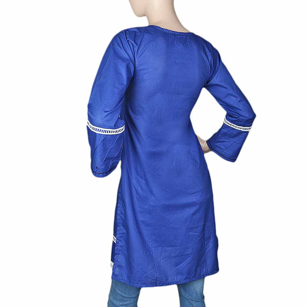 Women's Plain Kurti - Royal Blue, Women, Ready Kurtis, Chase Value, Chase Value